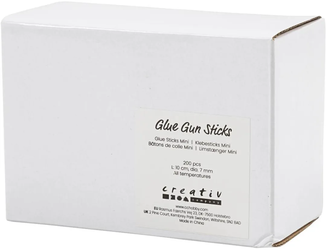 Creativ Company Lijmstiften Mini 10cm Multicolor - 200 Stuks