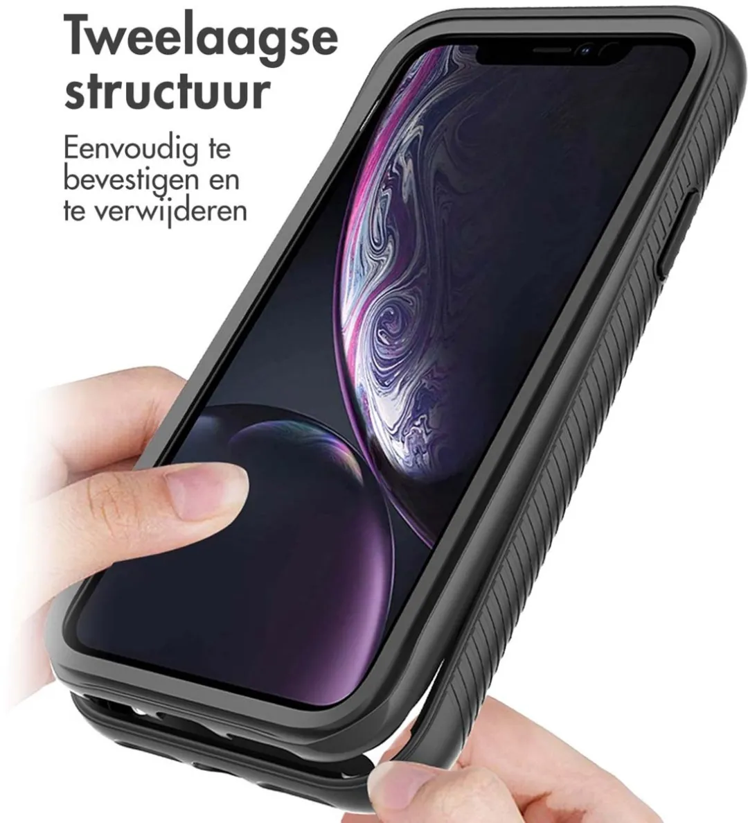 Imoshion Hoesje iPhone XR 360° Beschermend - Zwart