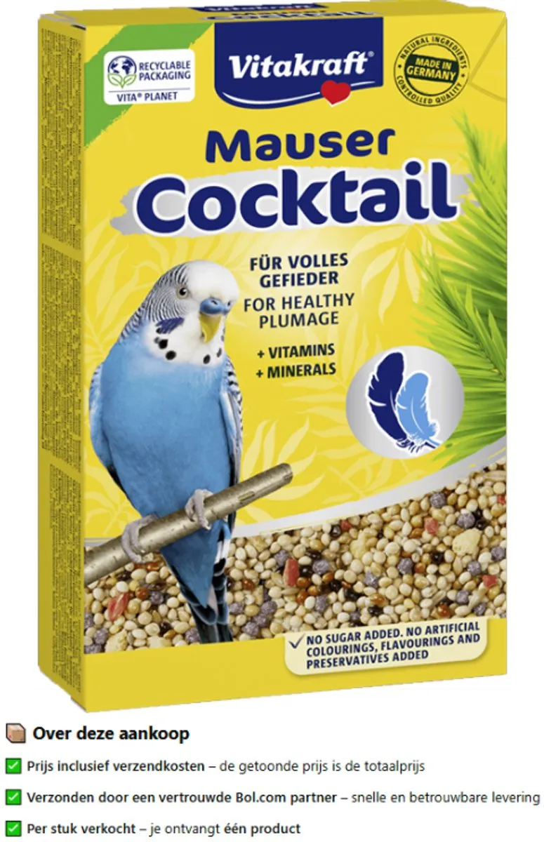 Vitakraft Parkiet Ruihulpcocktail 200g