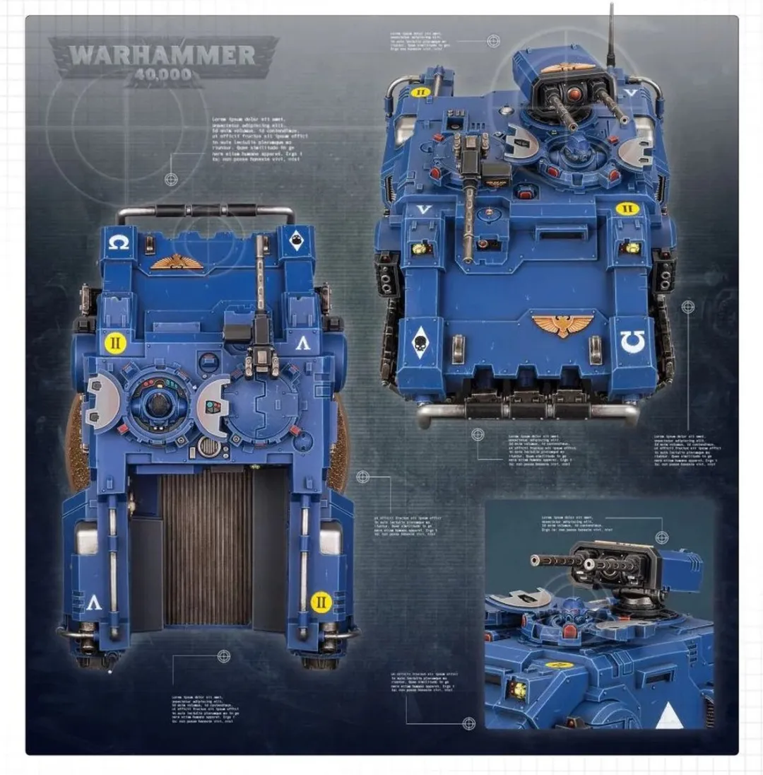 Games Workshop Space Marines Primaris Impulsor 108 Onderdelen