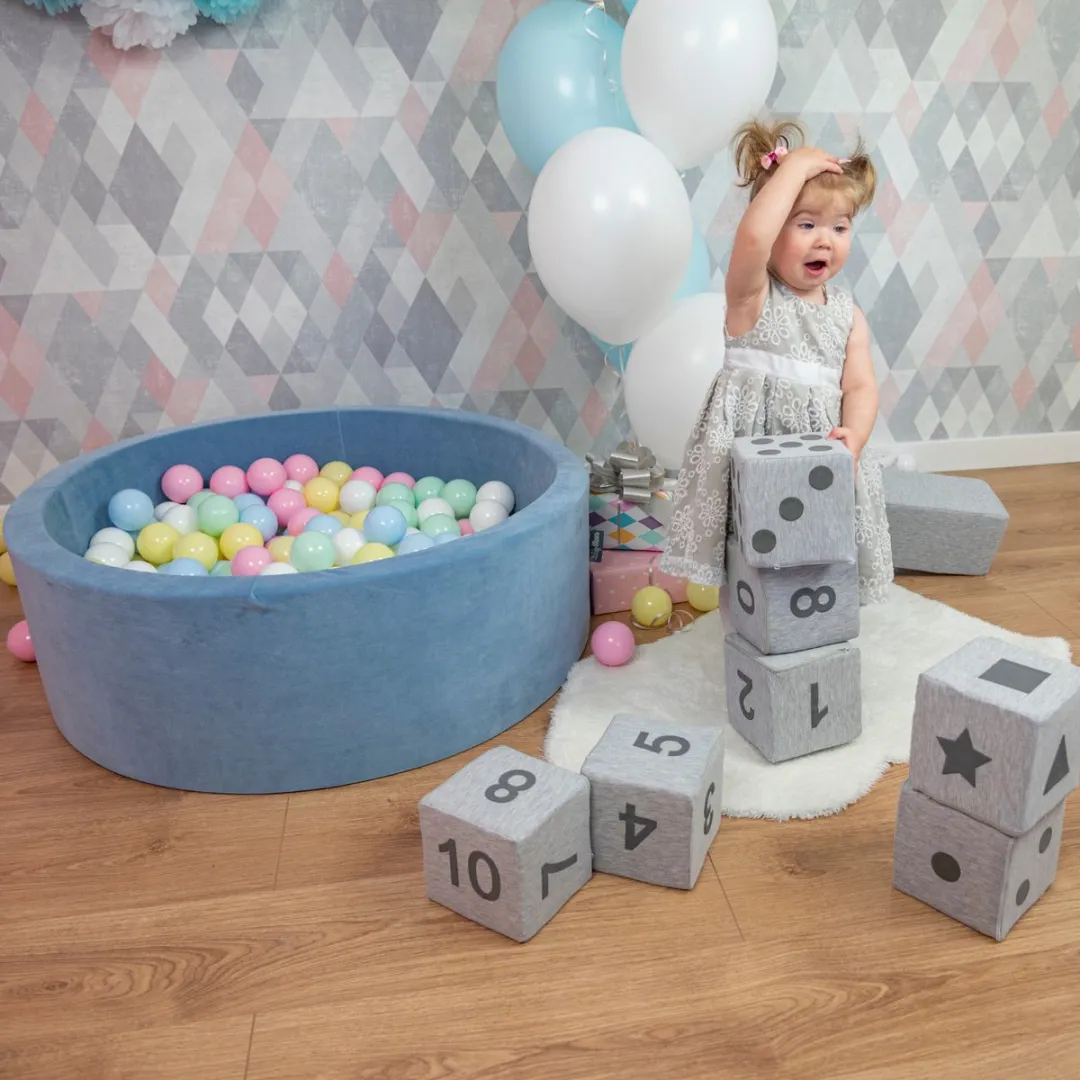KiddyMoon Kinderballen 50 Stuks 7cm - Pastel Mix