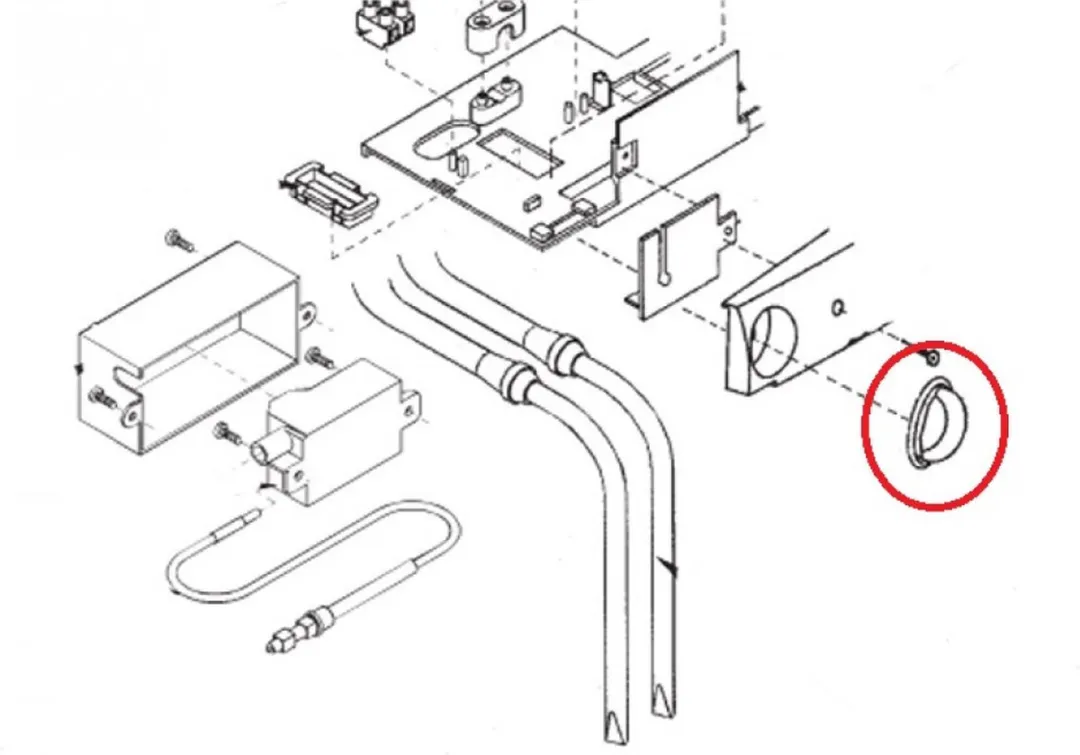Dometic RM6/7/8 Keuzeschakelaar Knop 241213710 - Grijs