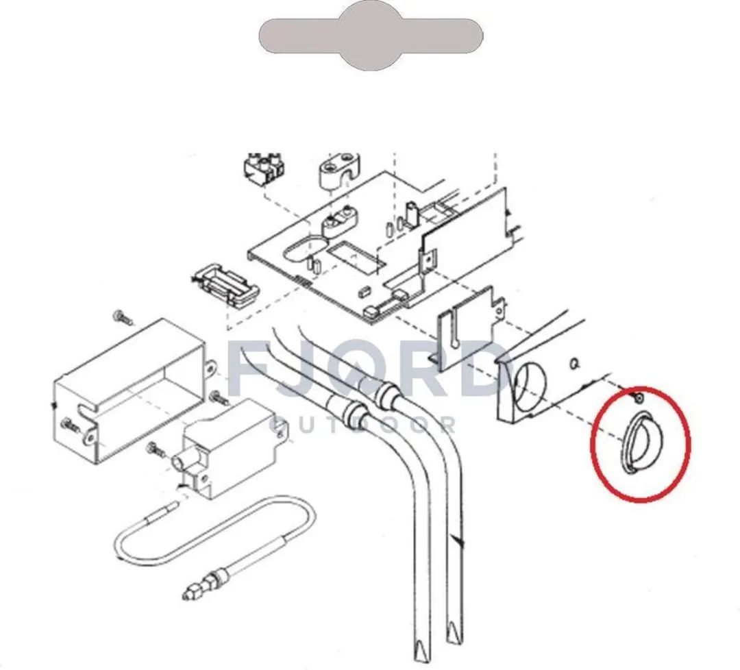 Dometic RM6/7/8 Keuzeschakelaar Knop 241213710 - Grijs