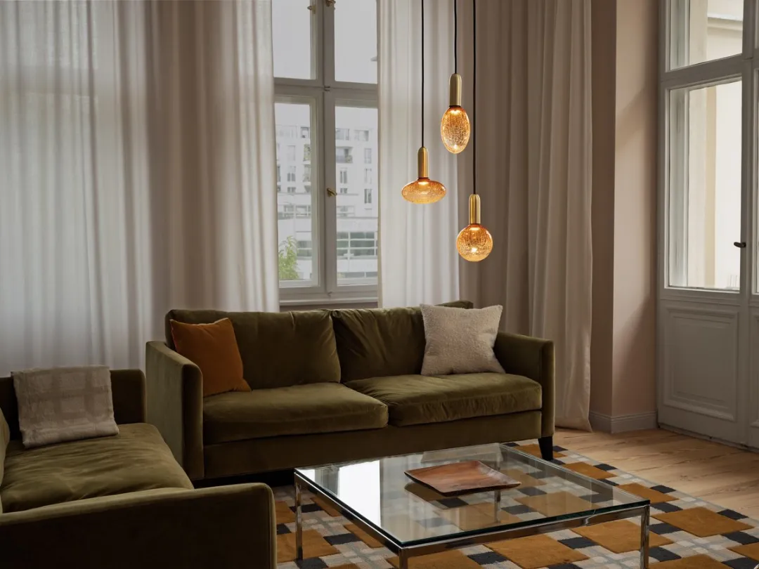 Osram Decor LED Lamp Cracked Glass - 3.5W 2700K Ø125cm - Mat oranje