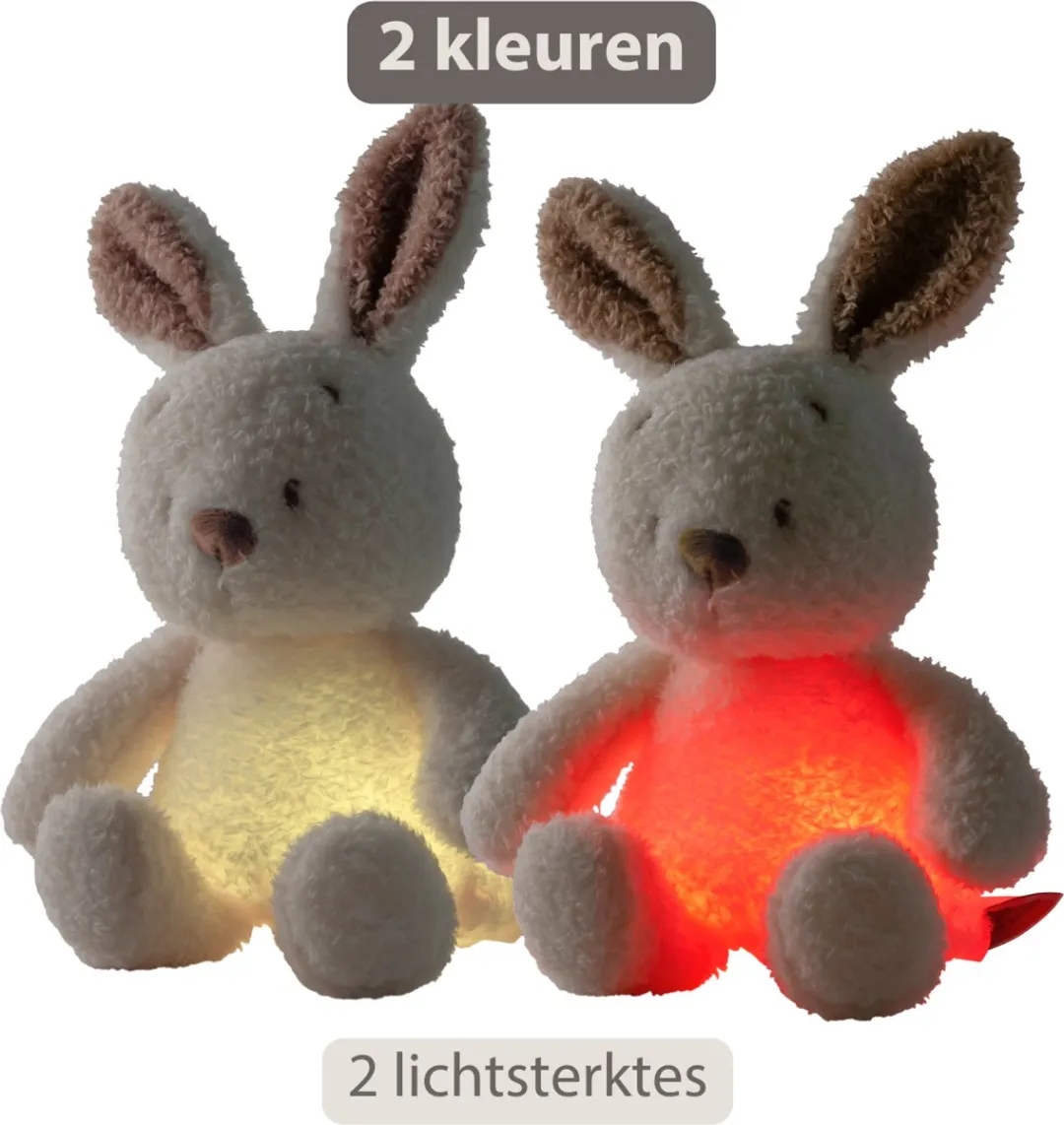 Nattou Teddy Nachtlampje Konijn 19cm - Beige