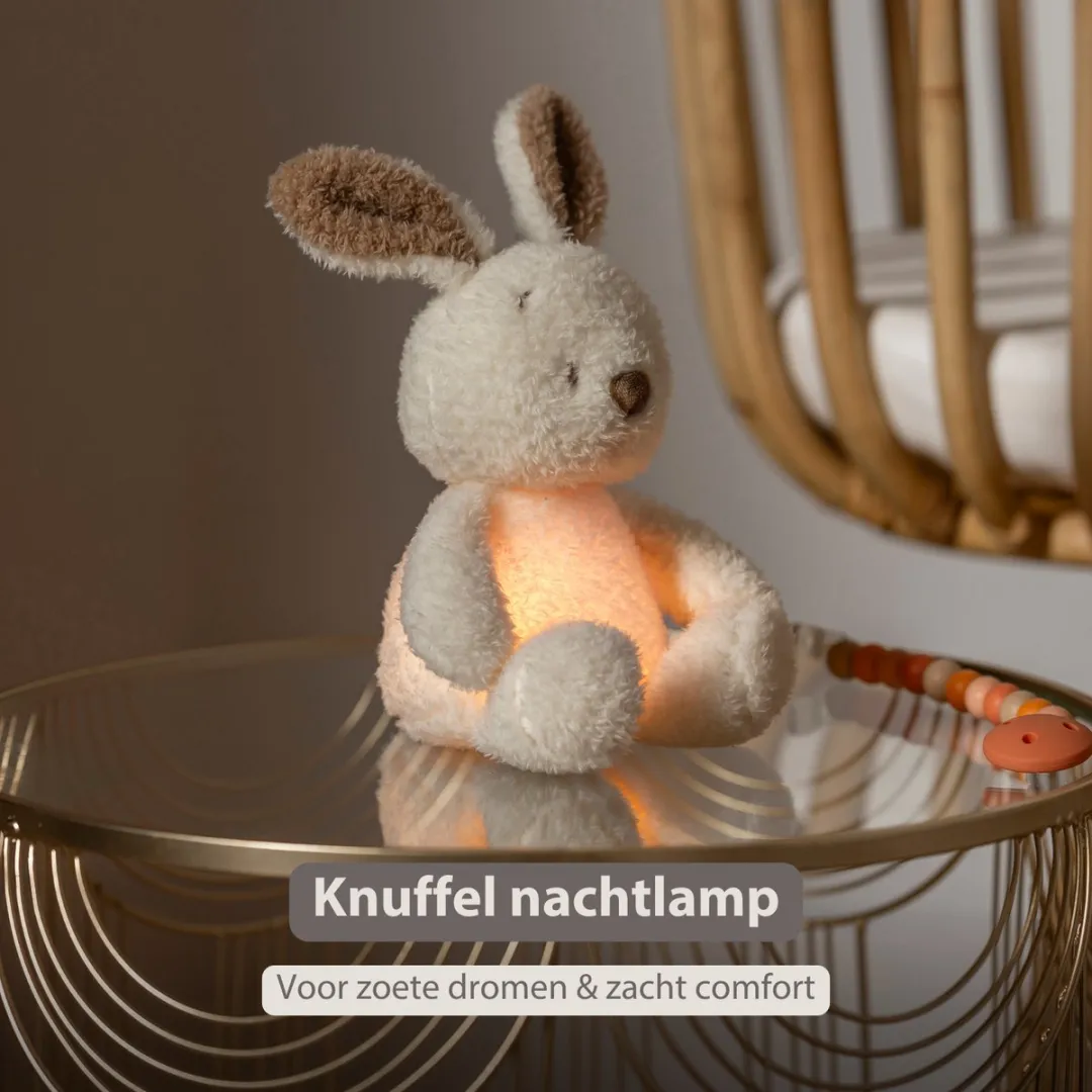 Nattou Teddy Nachtlampje Konijn 19cm - Beige