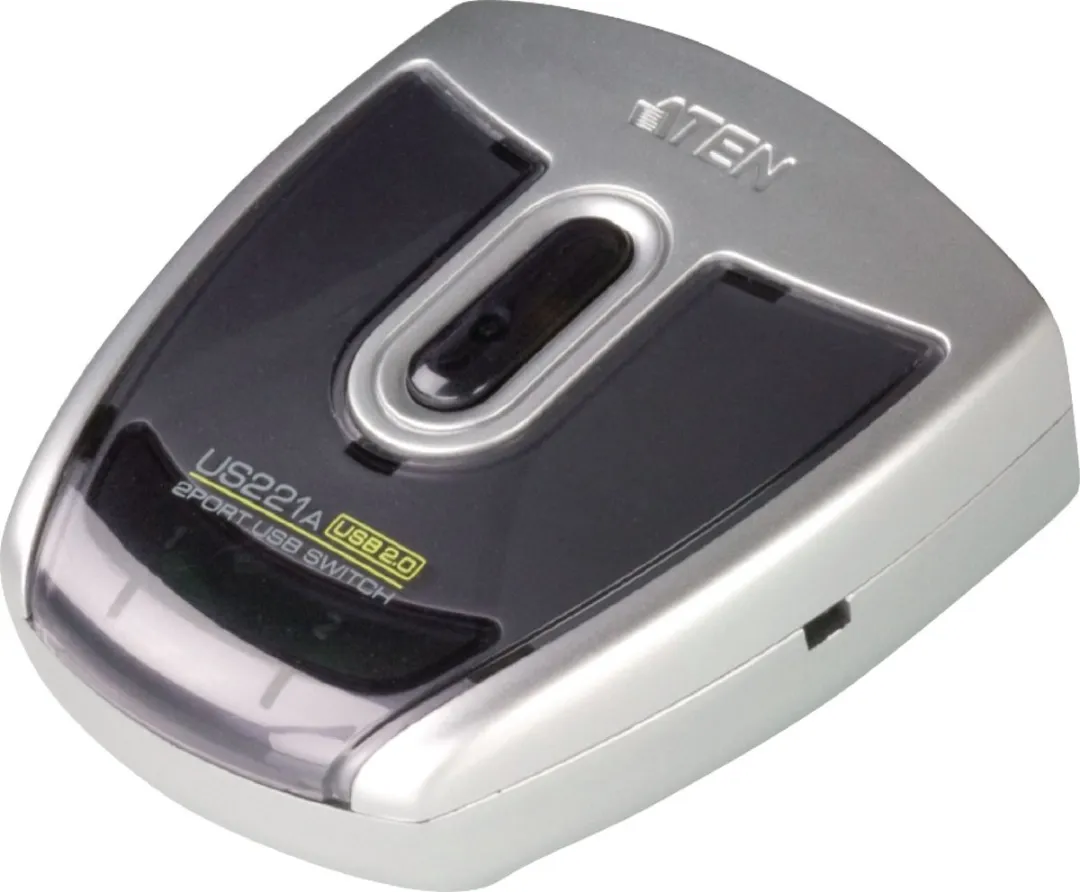 Aten US221A KVM-Switch - 2 Computers USB 2.0 - 3 Poorten