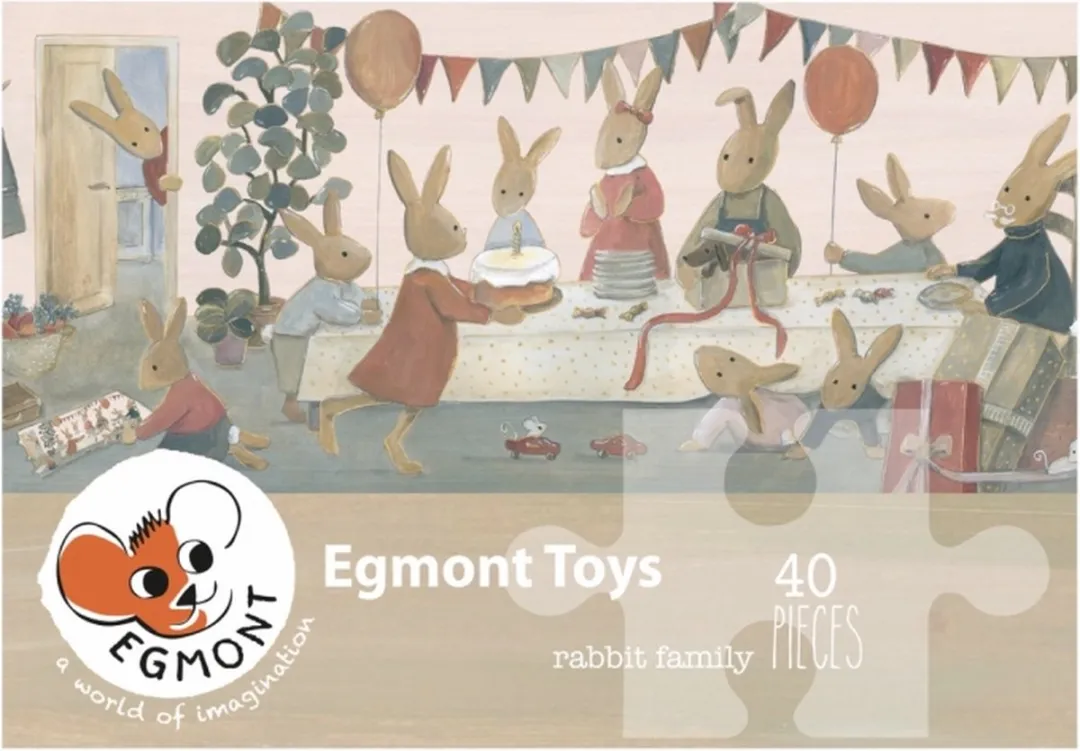 Egmont Toys Puzzel Familie Konijn 40 Stuks