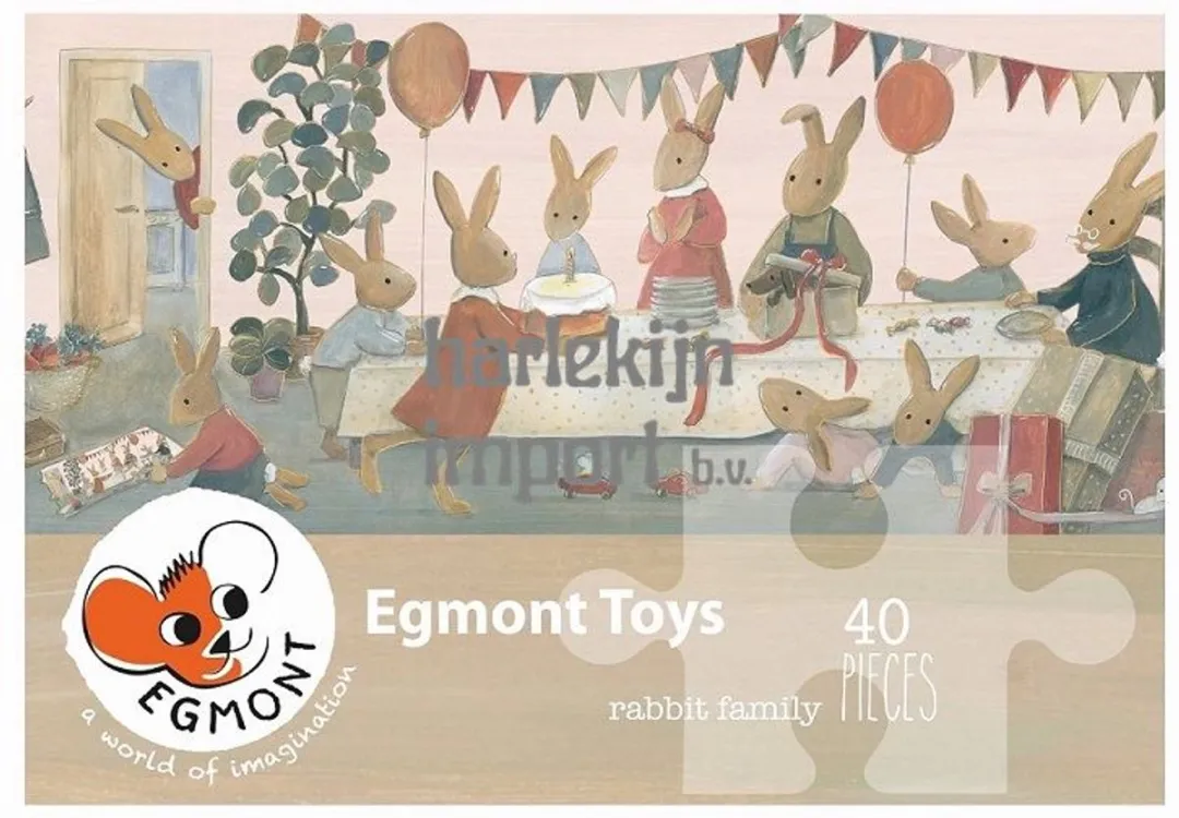 Egmont Toys Puzzel Familie Konijn 40 Stuks - Multicolor