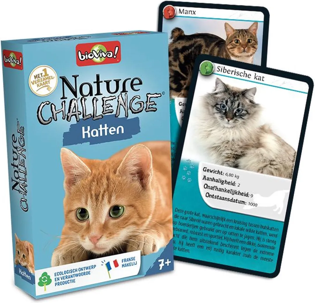 Geronimo Games Nature Challenge Katten Kaartspel - 6 Spelers