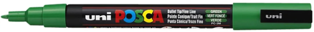 Posca PCF-3M Verfstift Groen - 6 Stuks