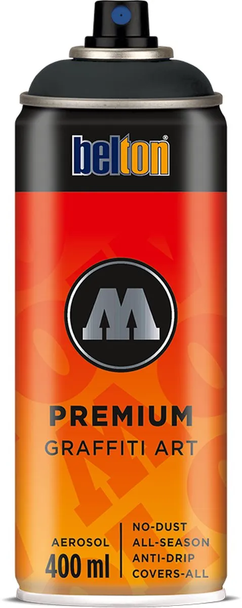Molotow Belton Premium 400ml Spuitbus - Anthracite Middle