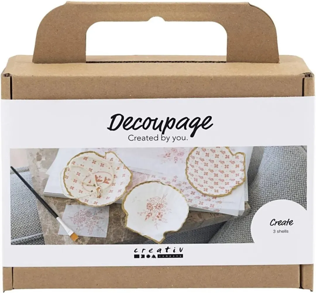 Creativ Company Mini Hobbyset Decoupage Mosselschelpen