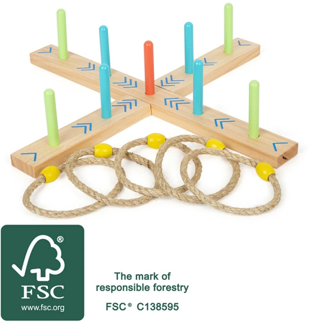 Small Foot Houten Ringwerpspel Active 12035 - 4 Spelers