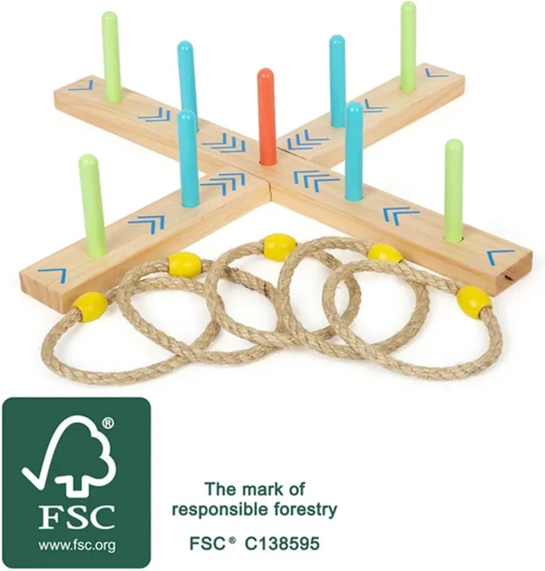 Small Foot Houten Ringwerpspel Active 12035 - 4 Spelers