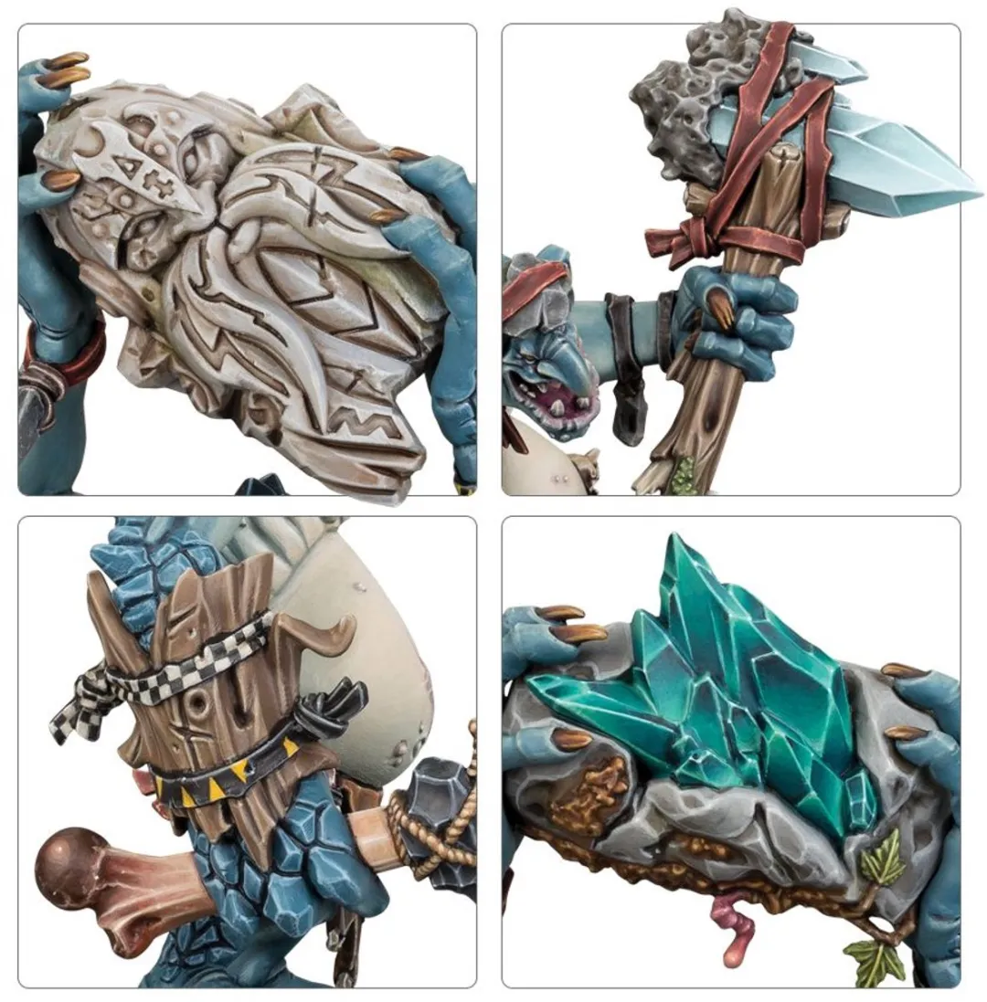 Games Workshop Warhammer Age of Sigmar Rockgut Troggoths - 91 Onderdelen