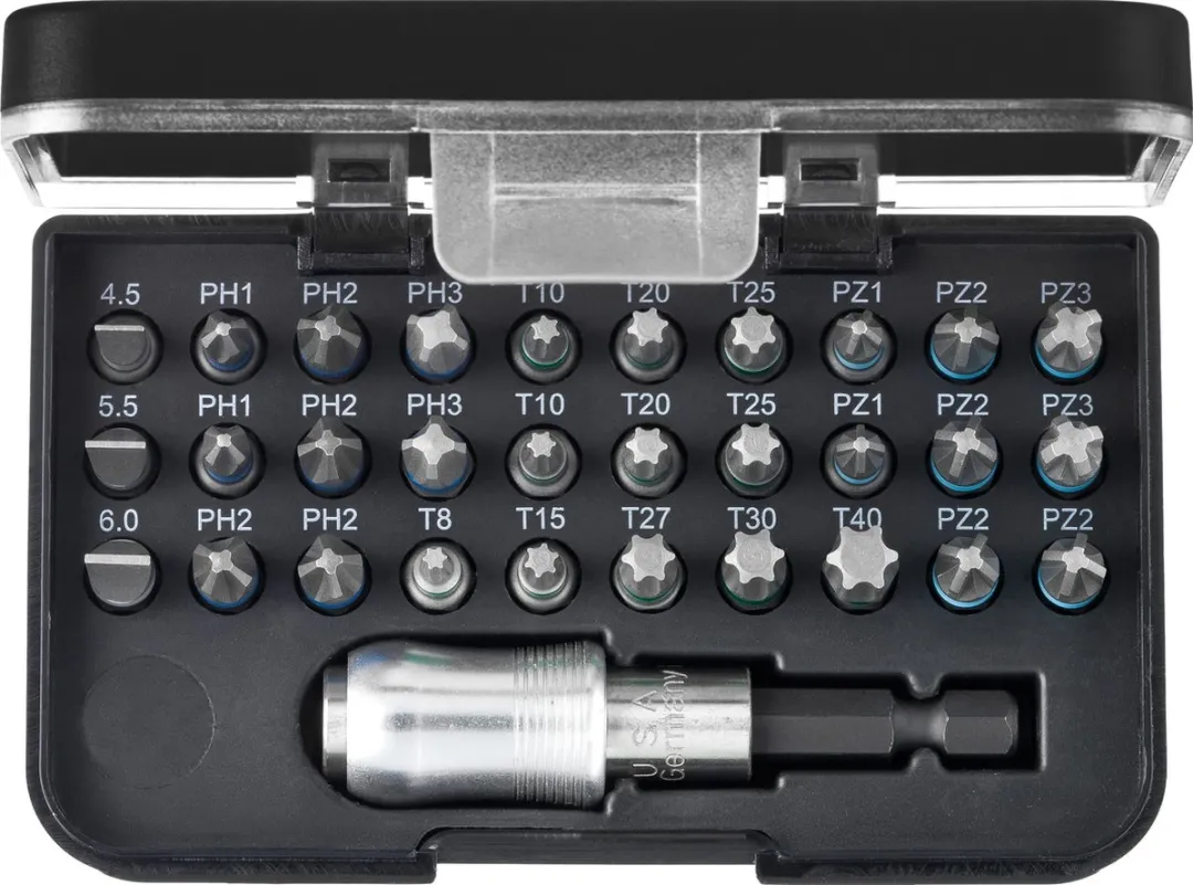 Wiha Schroevendraaier Bit Set 31-delig - Staal