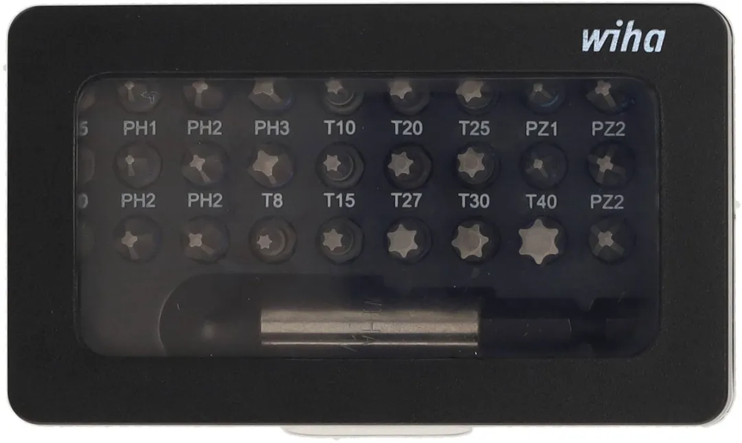 Wiha Schroevendraaier Bit Set 31-delig - Staal