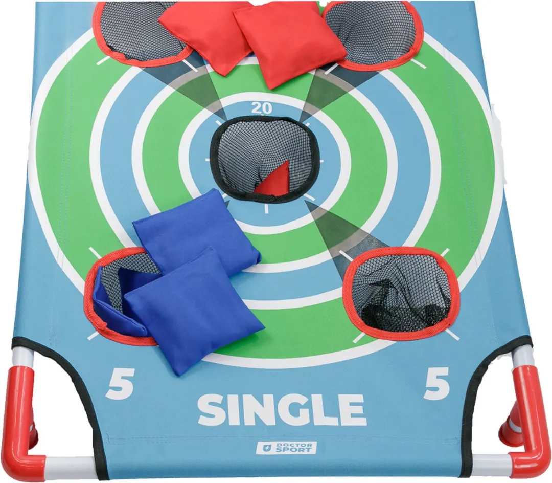 Ubergames Cornhole Dart Single Top Spel DS-591 - 8 Bean Bags - Zwart