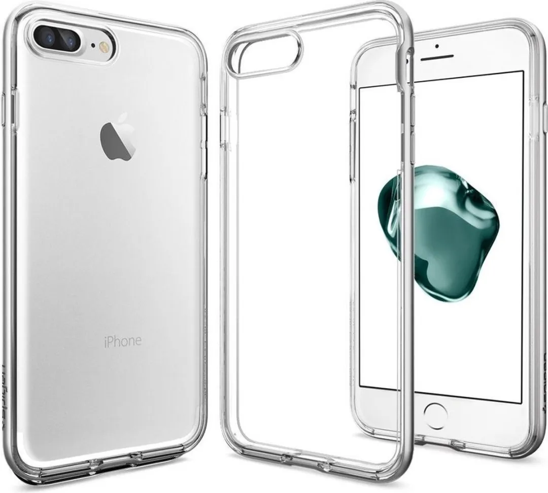 Spigen Neo Hybrid Crystal iPhone 7 Plus/8 Plus - Transparant Zilver