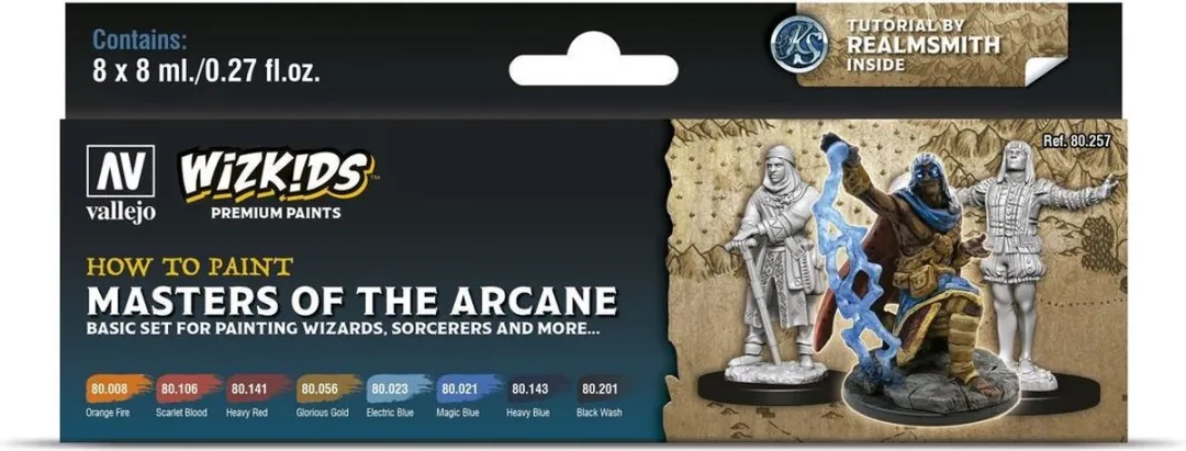 Vallejo Master of the Arcane Wizkids Premium Paints