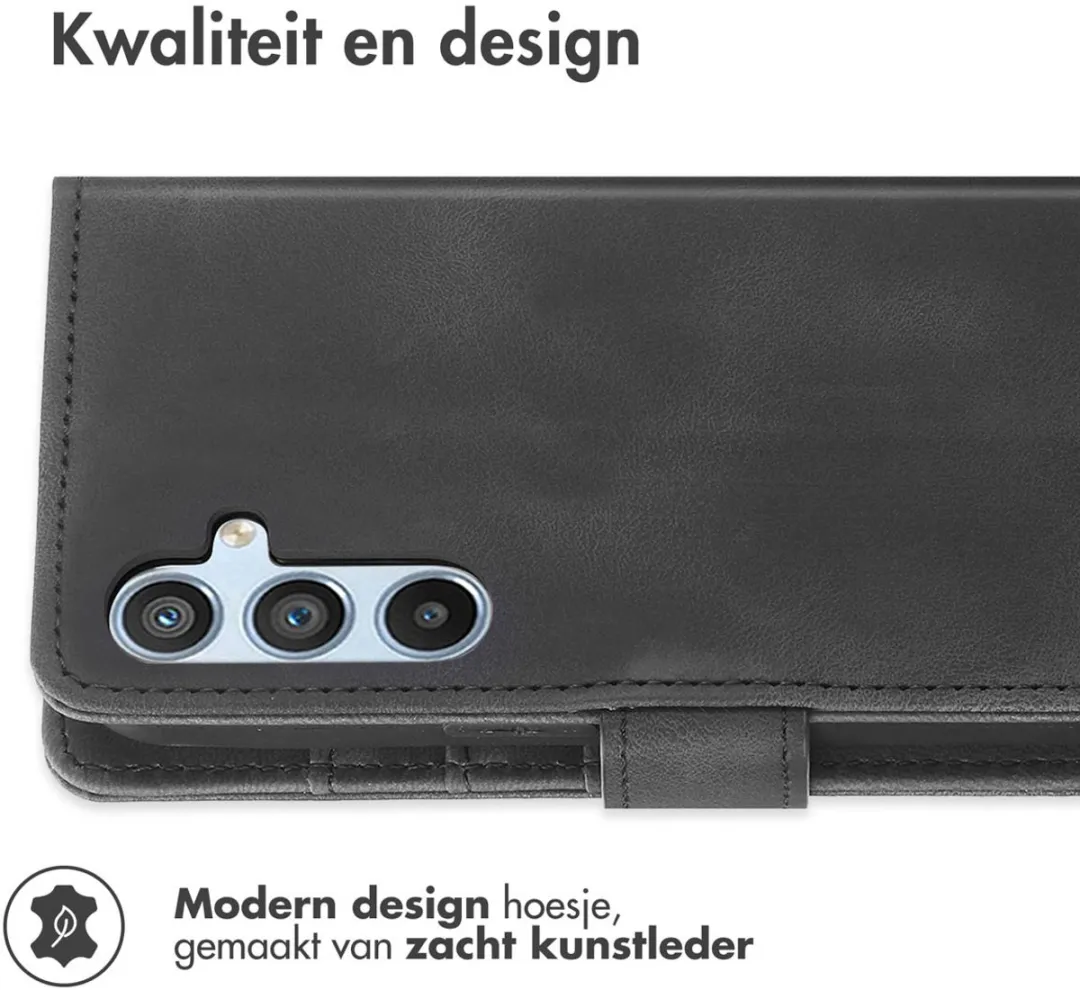 Imoshion Bookcase Hoesje Samsung Galaxy A14 - 3 Pasjes - Zwart
