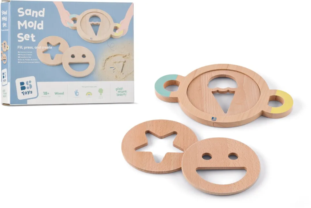 BS Toys Zandvormenset Houten Speelset GA553 - Meerkleurig - afbeelding 6 van 6