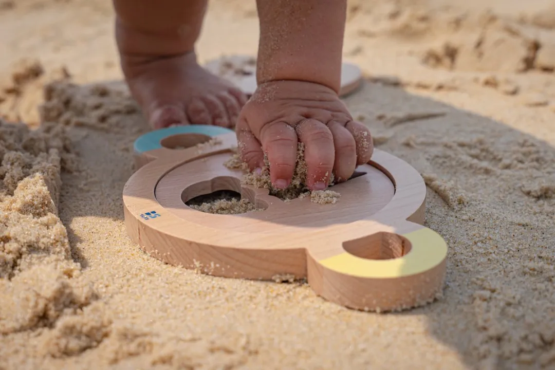 BS Toys Zandvormenset Houten Speelset GA553 - Meerkleurig