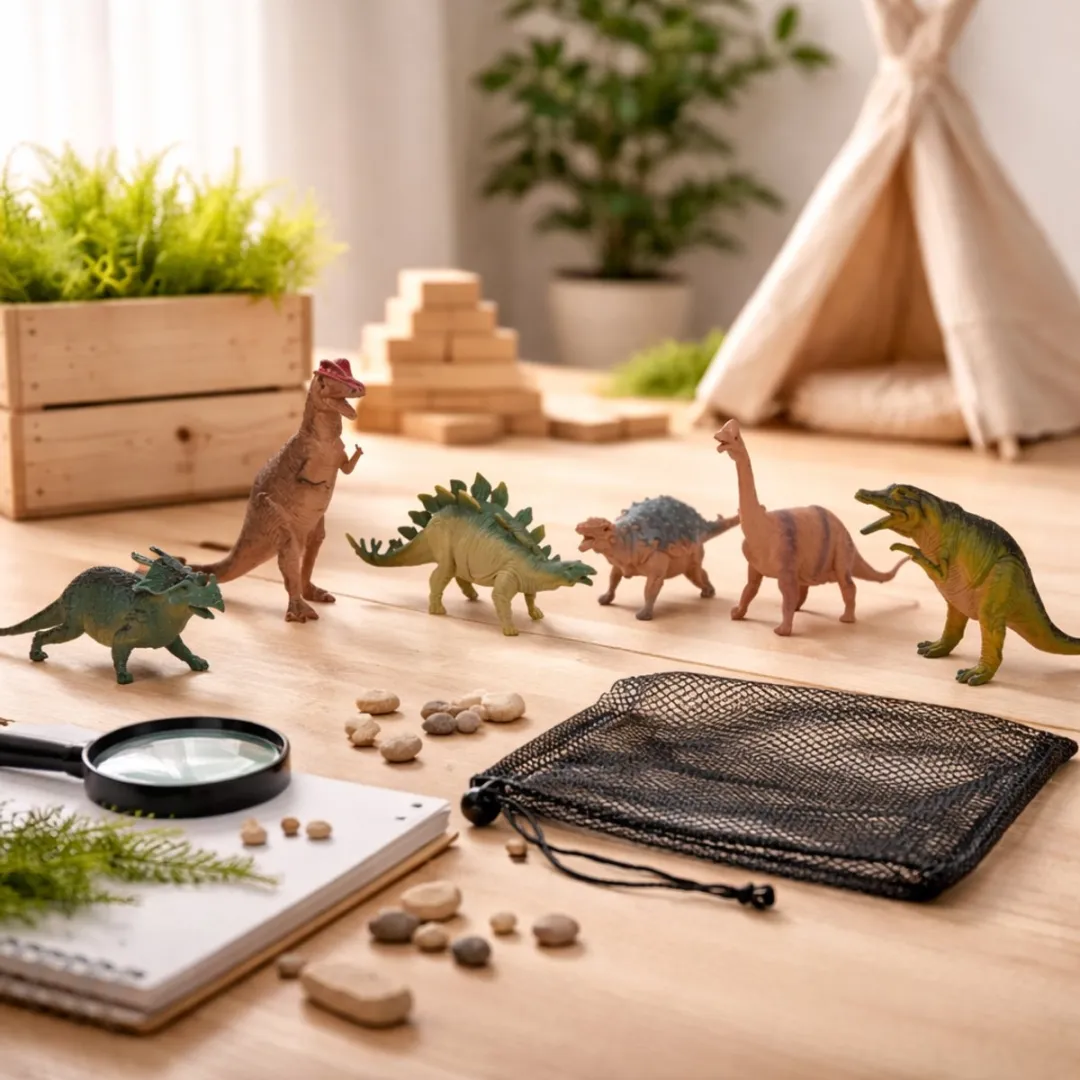 Eddy Toys Dinosaurus Speelgoedset 6 Stuks - Meerkleurig