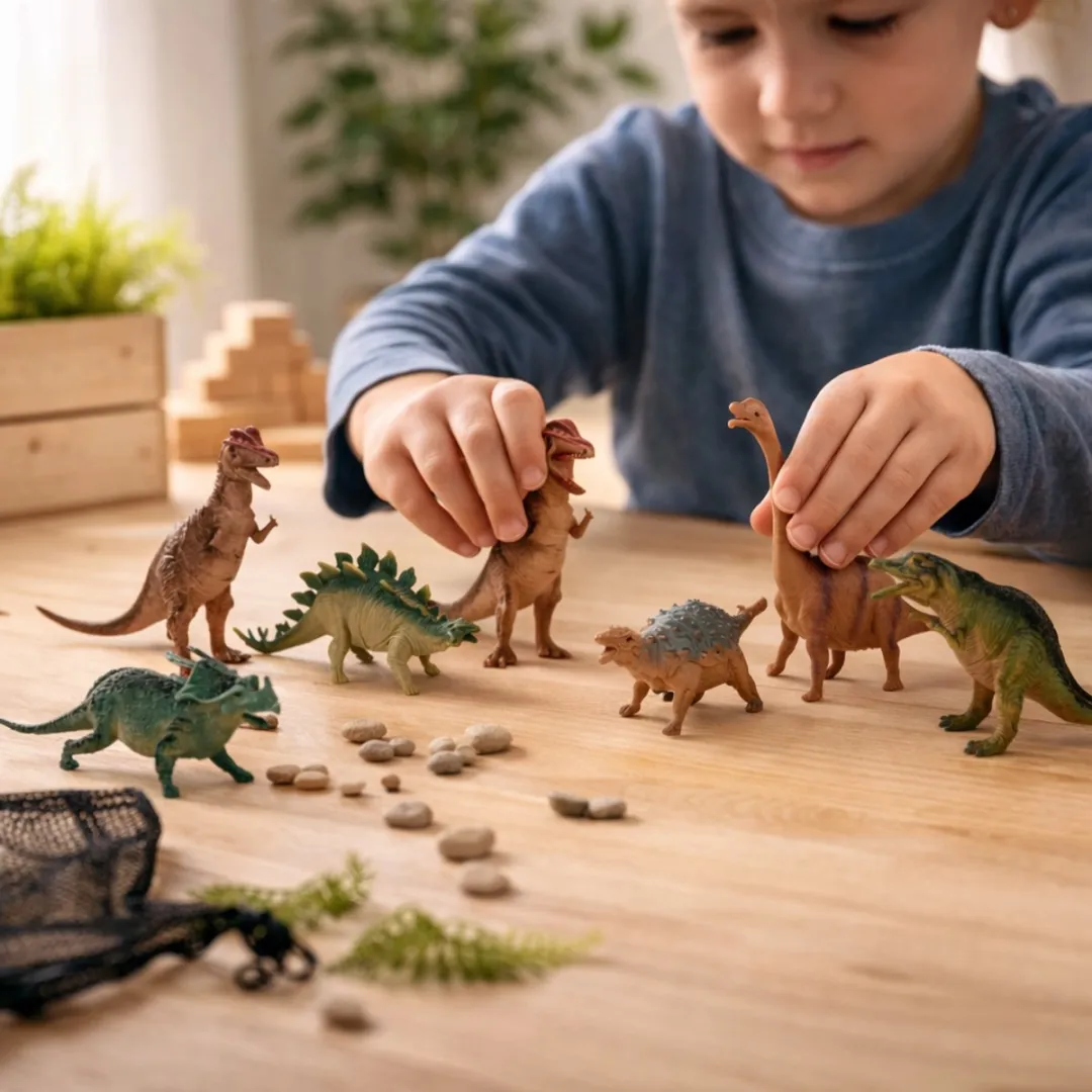 Eddy Toys Dinosaurus Speelgoedset 6 Stuks - Meerkleurig