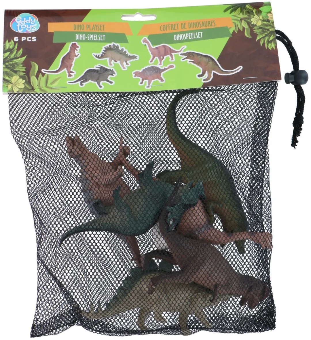 Eddy Toys Dinosaurus Speelgoedset 6 Stuks - Meerkleurig