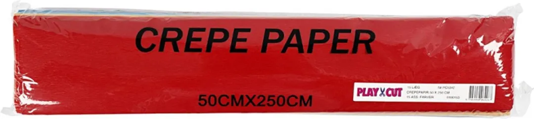 Creativ Company Crepepapier Multicolor 50x250cm - 15 Stuks