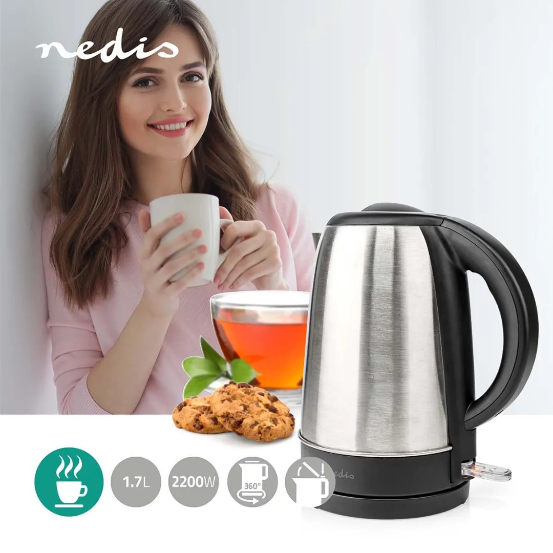 Nedis KAWK340EAL Waterkoker 1.7L - Zwart