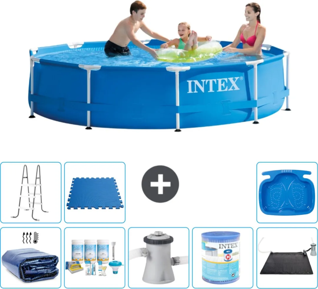 Intex 28200NP-Blauw Rond Frame Zwembad 305x76cm