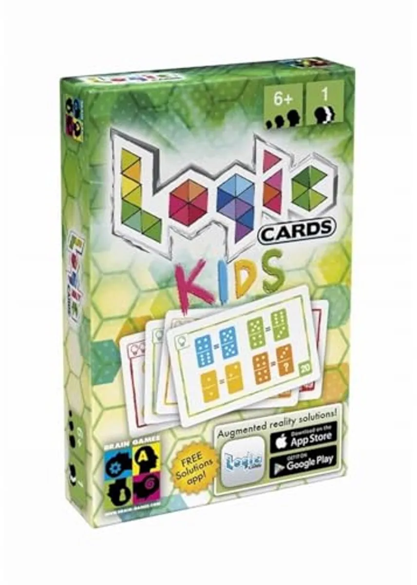 Brain Games logica spel kaarten voor kinderen groen educatief spel.