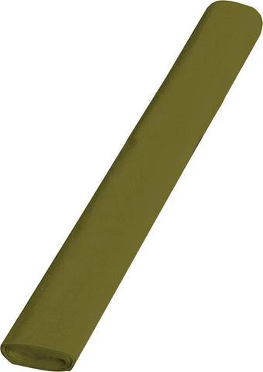 Folia Olijfgroen Crepepapier 5m x 50cm