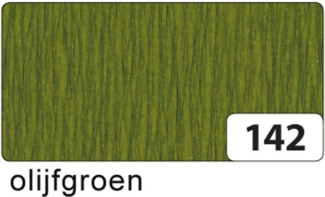 Folia Olijfgroen Crepepapier 5m x 50cm