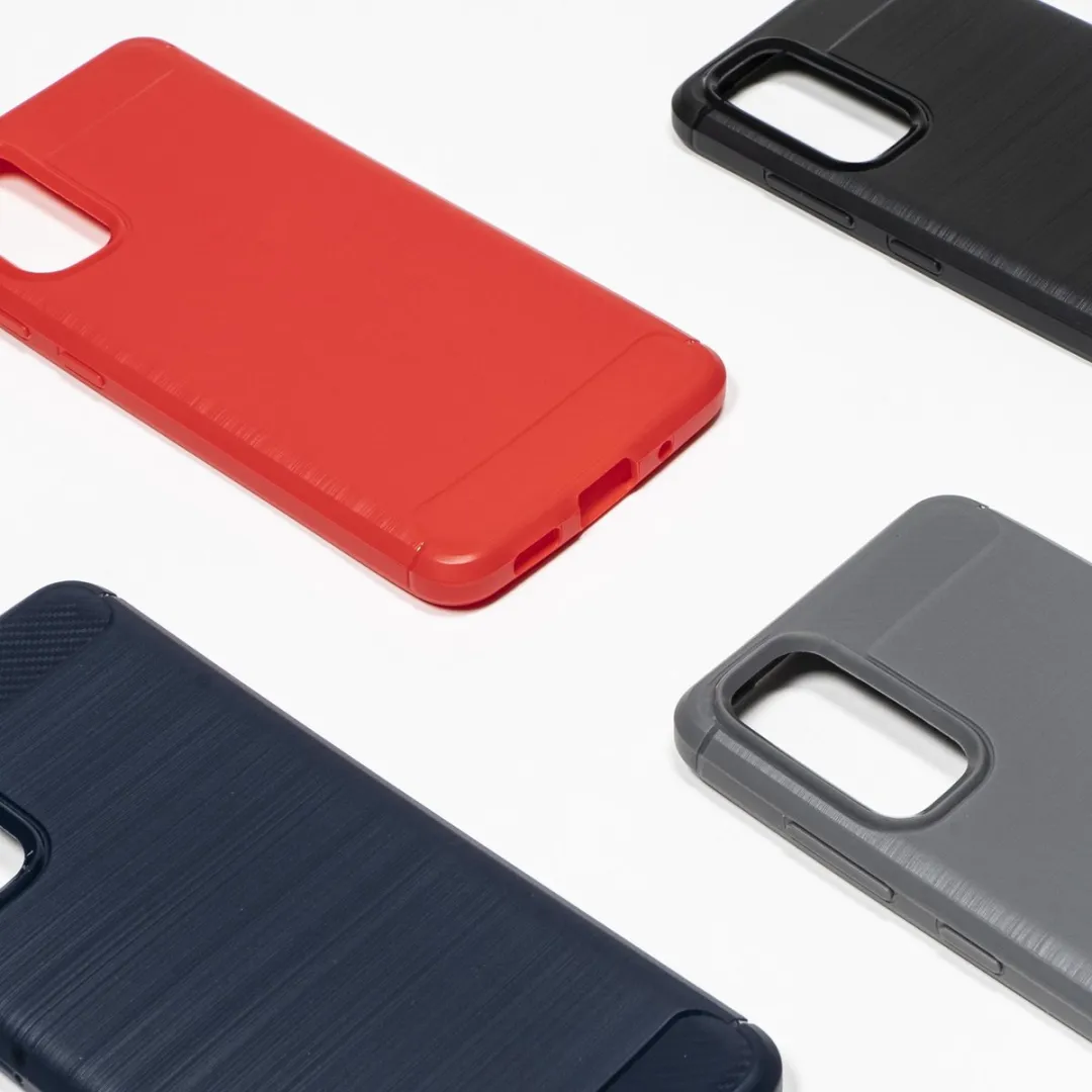 BMAX Carbon Hoesje Samsung Galaxy S20 - Grijs - BMAX614315351