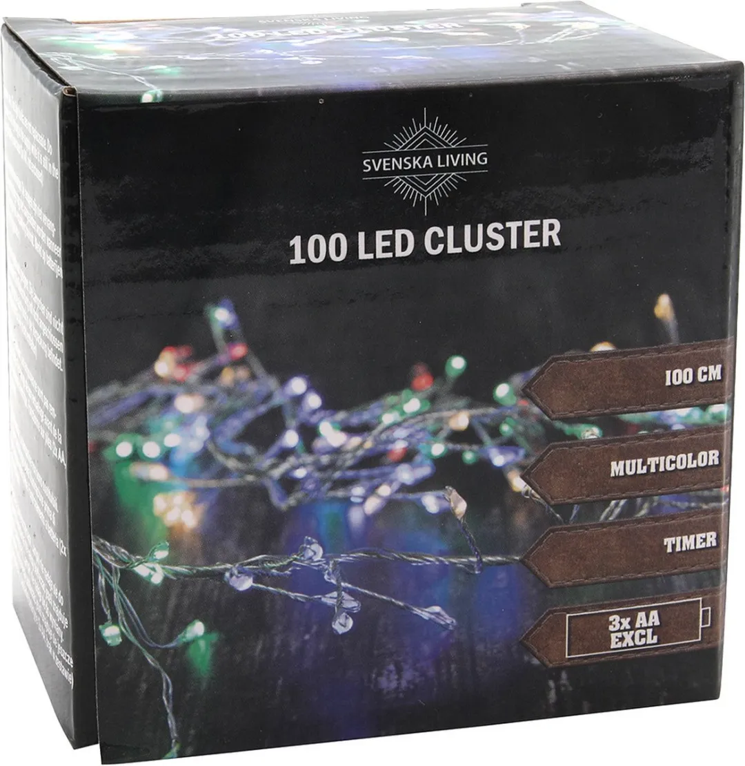 Svenska Living Draadverlichting Lichtsnoer 100 Lampjes Multicolor