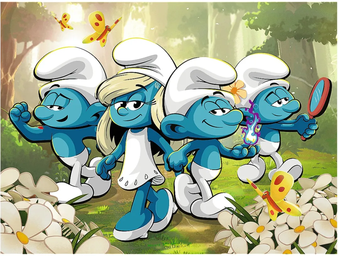 Trefl Smurfen Avontuur Puzzel 2024 Stuks - Multicolor