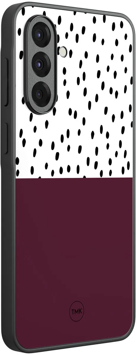 Casevibes Samsung Galaxy A36 Hoesje - Paars/Burgundy Dots - TPU