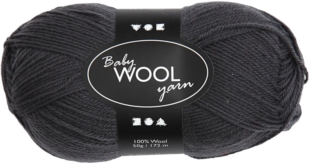 Creativ Company Baby Wolgaren 50g Donkergrijs