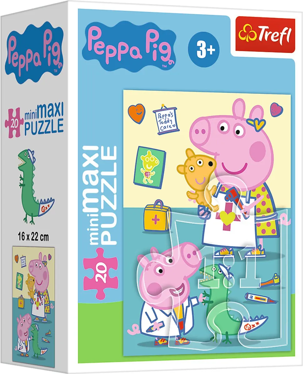 Trefl Peppa Pig Mini Maxi Puzzel 20 Stuks - Meerkleurig