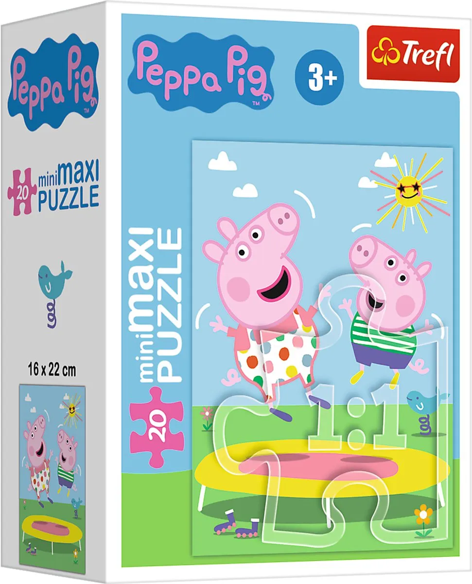 Trefl Peppa Pig Mini Maxi Puzzel 20 Stuks - Meerkleurig