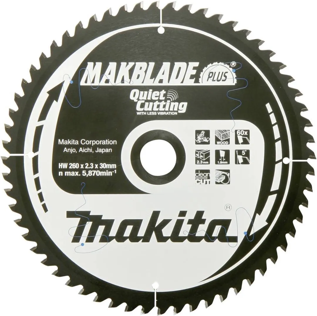 Makita B-32524 Afkortzaagblad Hout 60T - Ø260mm
