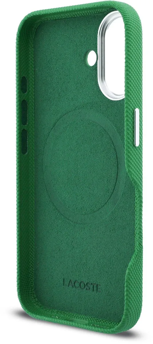 Lacoste Back Cover Case iPhone 16 - Estragon Groen - MagSafe - afbeelding 6 van 6