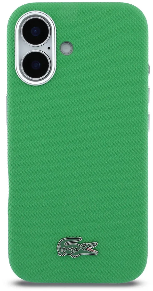 Lacoste Back Cover Case iPhone 16 - Estragon Groen - MagSafe