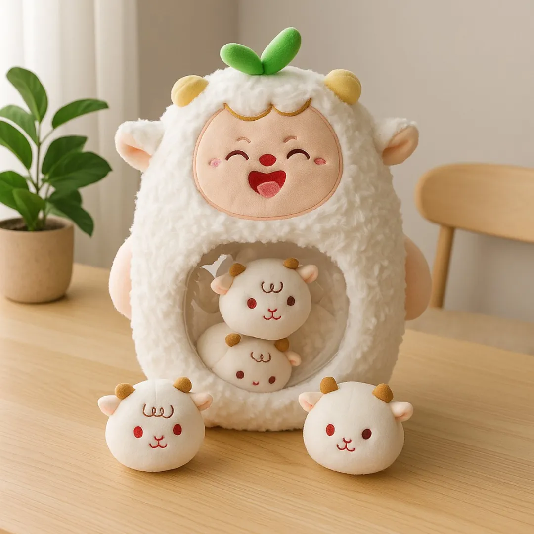 MagniToys Kawaii Knuffelkussen Wit - 40cm - 3+