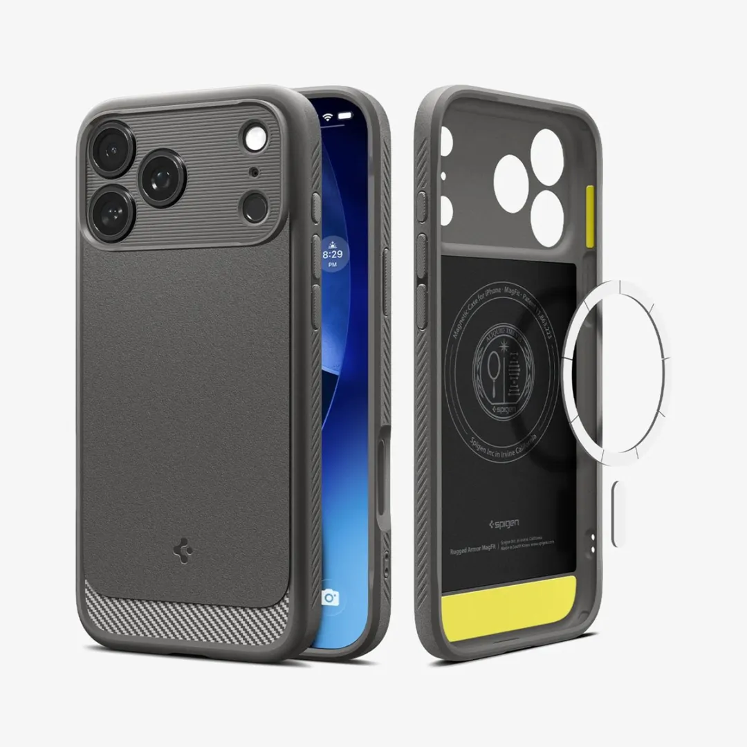 Spigen Rugged Armor MagSafe Hoesje iPhone 17 Pro Max - Zwart