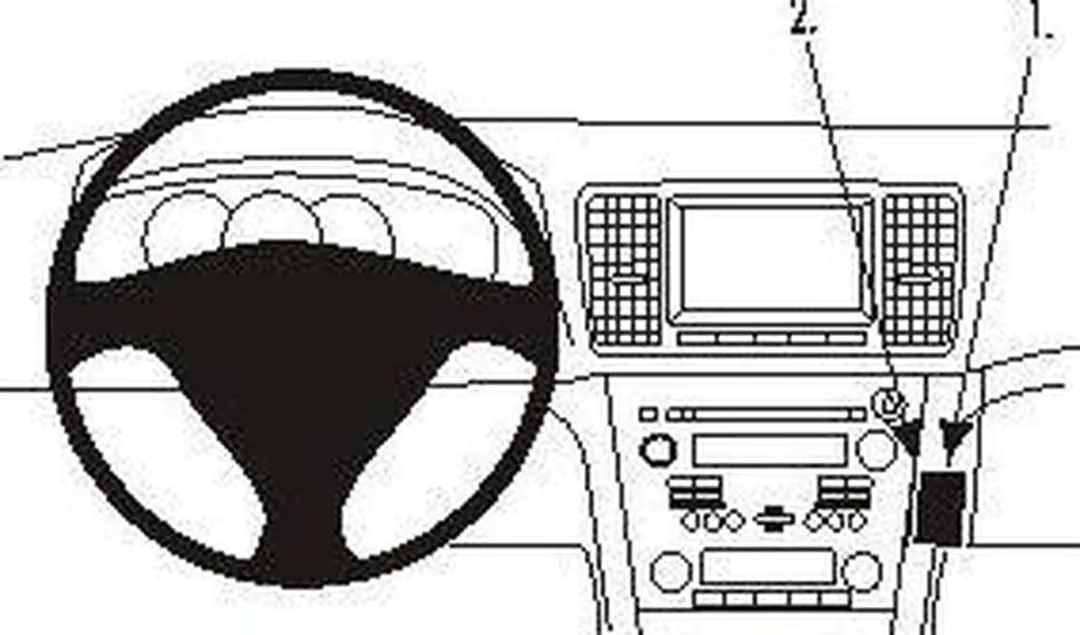 Brodit ProClip Subaru Legacy/Outback 2007-2009 Angled Mount 853903 - Grijs
